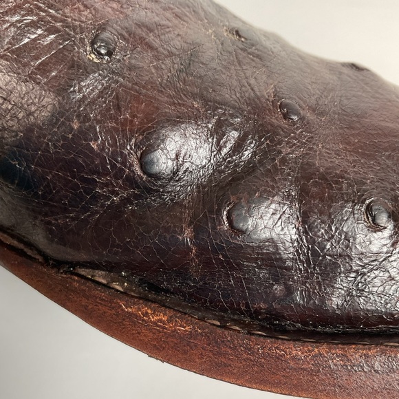 Rios Of Mercedes Tobacco Brown Ostrich Cowboy Boots Men’s 8.5 B | Women’s 9.5 - Picture 16 of 16